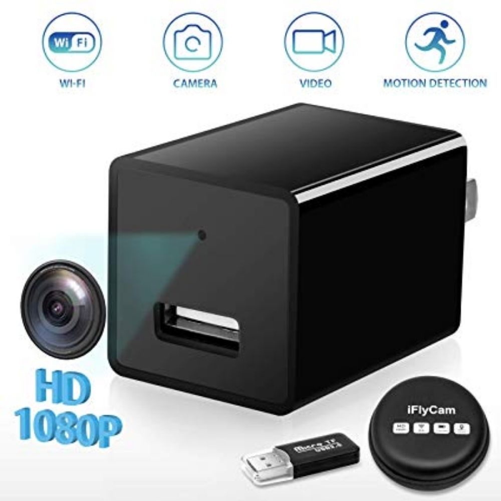 WiFi 1080P Mini Charger Spy Camera - Techlojee