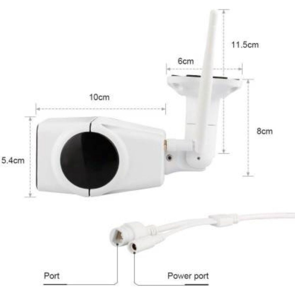 Waterproof Ip Camera Single Antenna - Techlojee