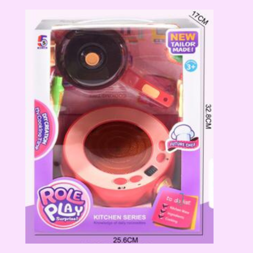 Electric Induction Cooker Toy Mini Home Appliances Kitchen Play Set