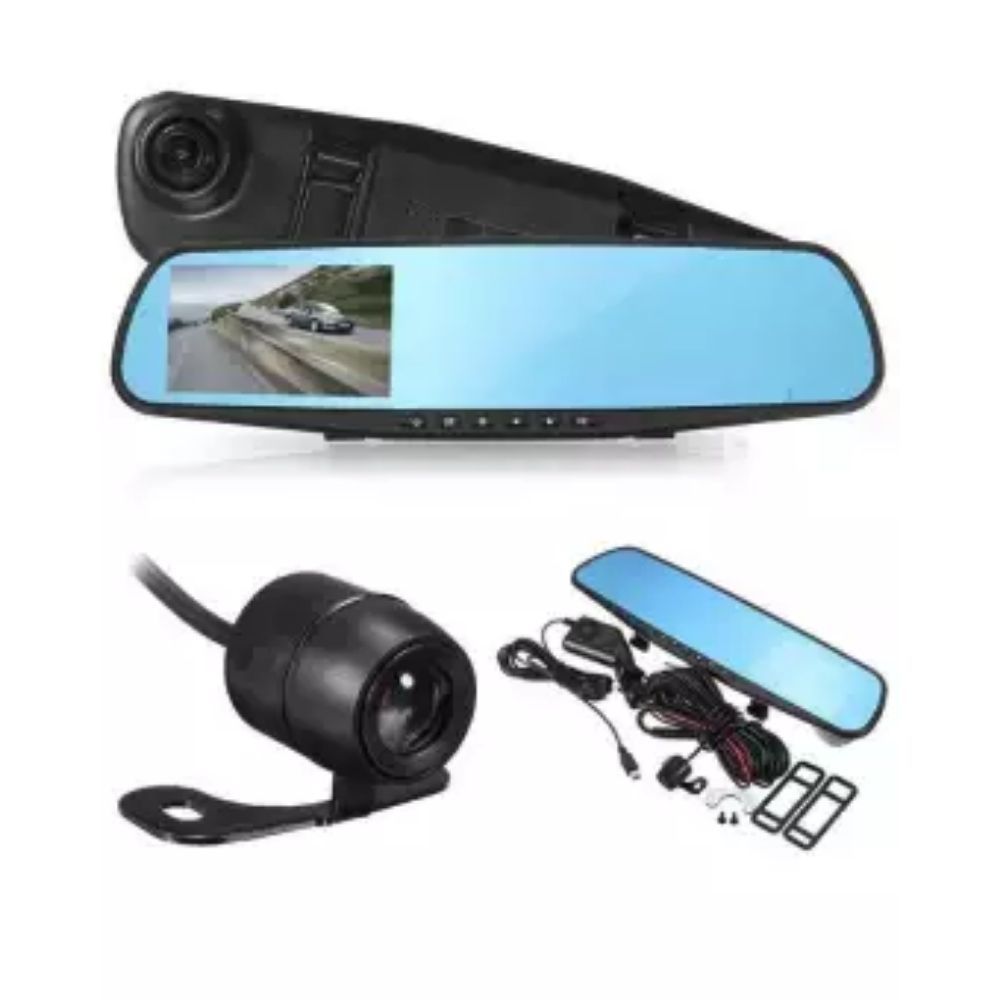 Car DVR Mirror DUAL Camera Front/Back 1080p - Techlojee