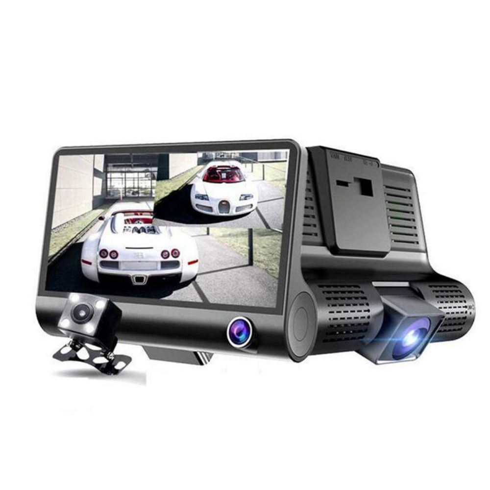 WDR Dashcam 3 Camera Lens Video Car DVR Full HD 1080P - Techlojee