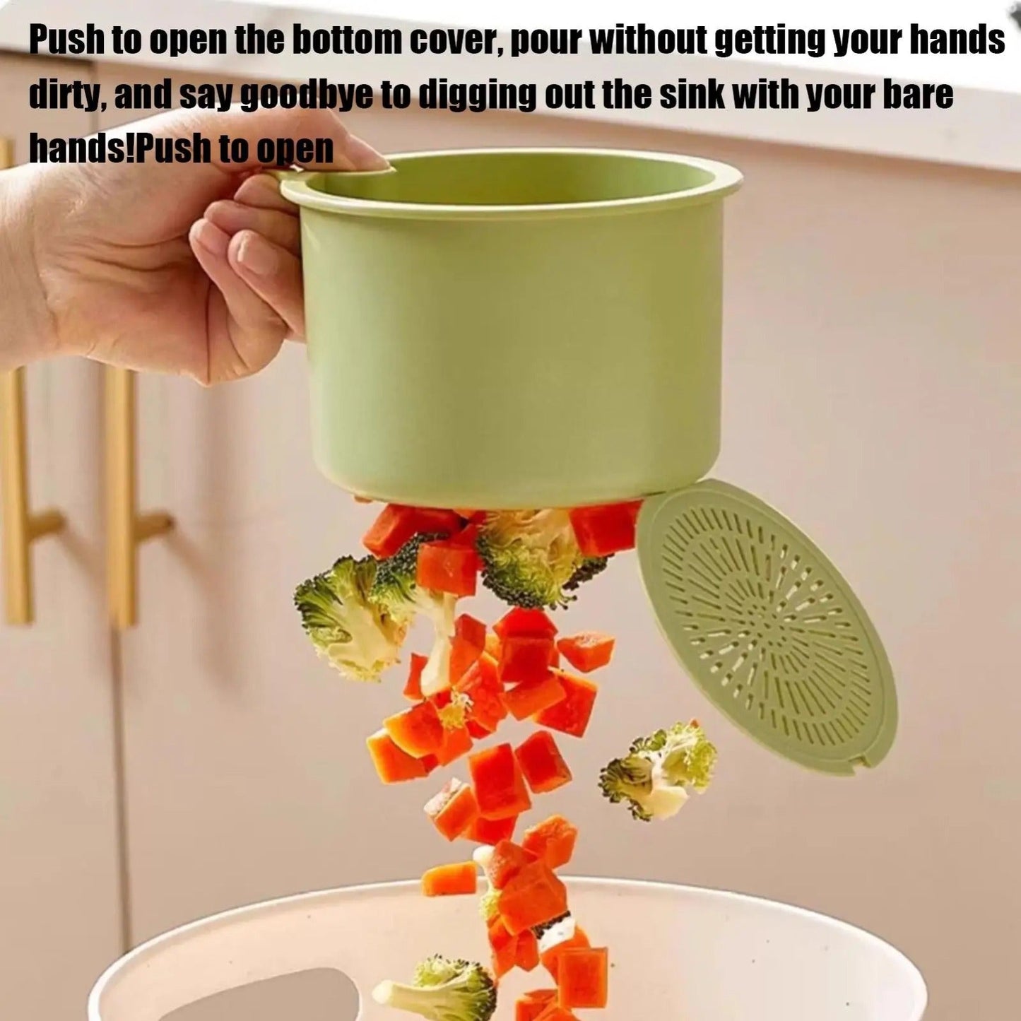 Sink Strainer Basket  with Removable Bottom