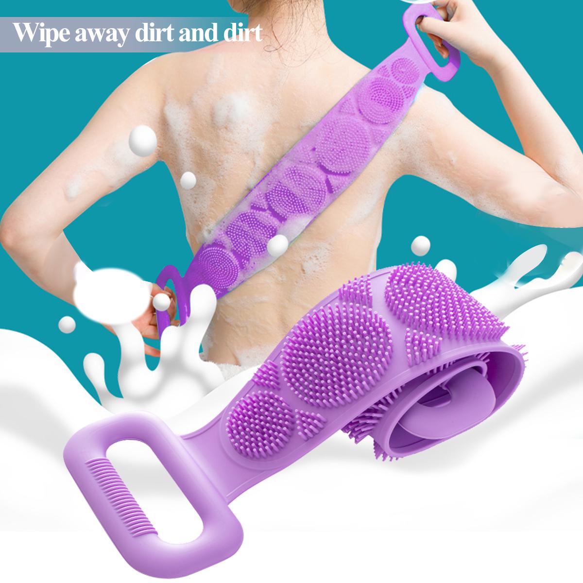 Silicone Body Wash , Body Scrubber Belt With Double Side