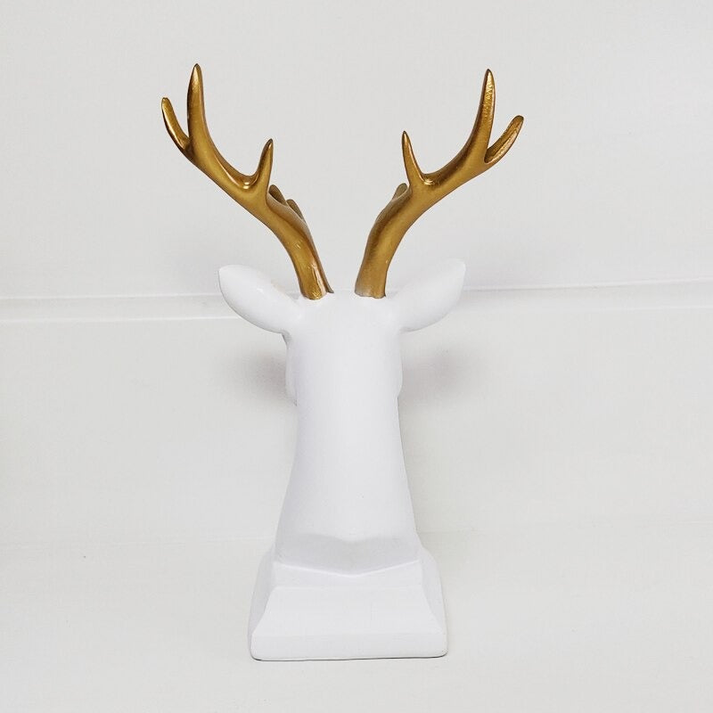 Luxurious Deer Head Figure