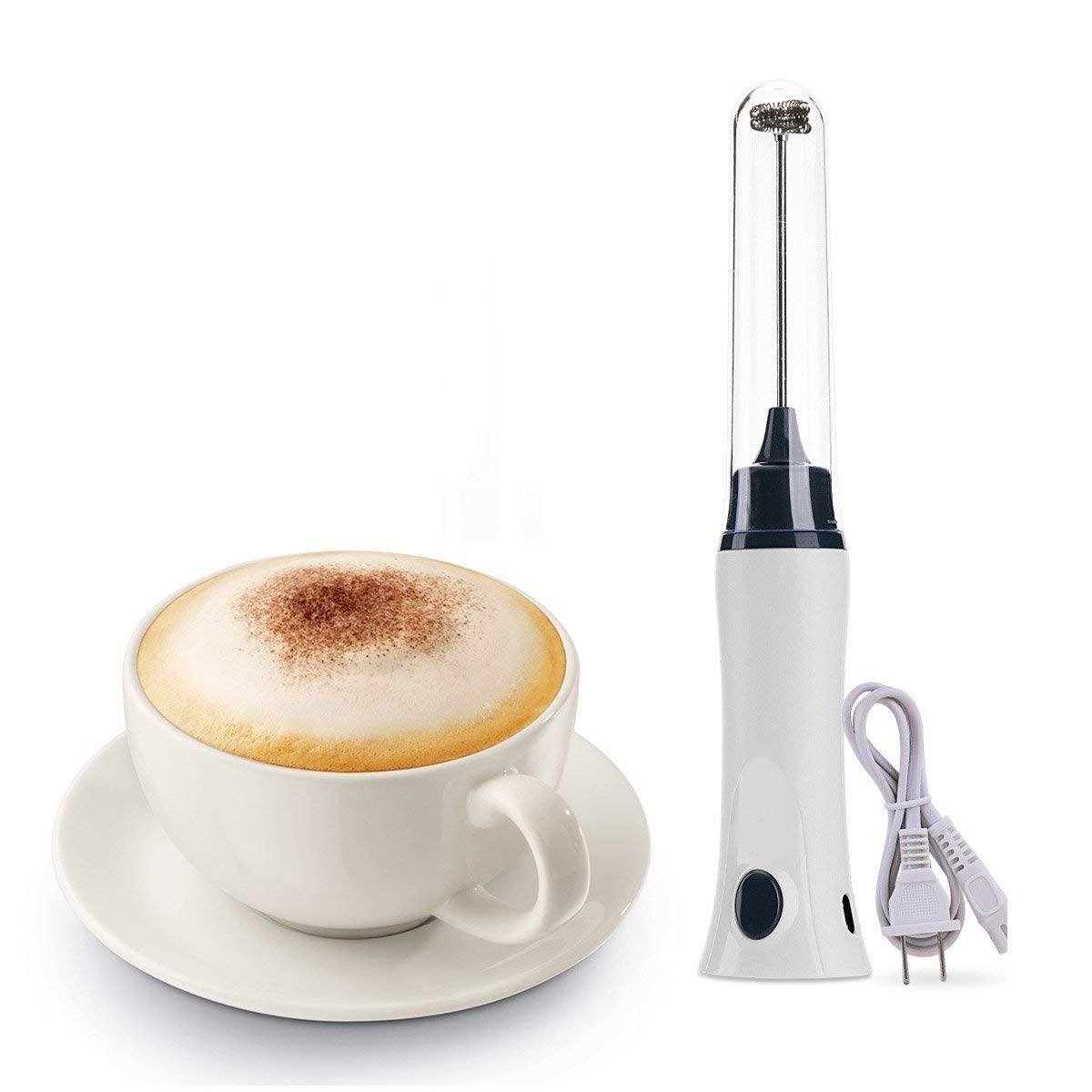 Rechargeable Eggbeater Stainless Milk Frother Foamer Blender