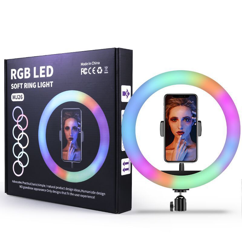 Speed-x 26cm 26color RGB ring light with remote - Techlojee