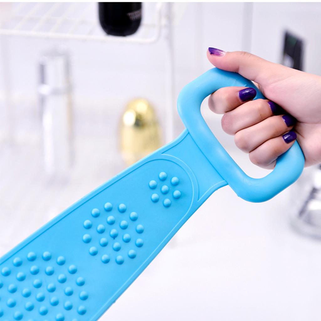 Silicone Body Wash , Body Scrubber Belt With Double Side