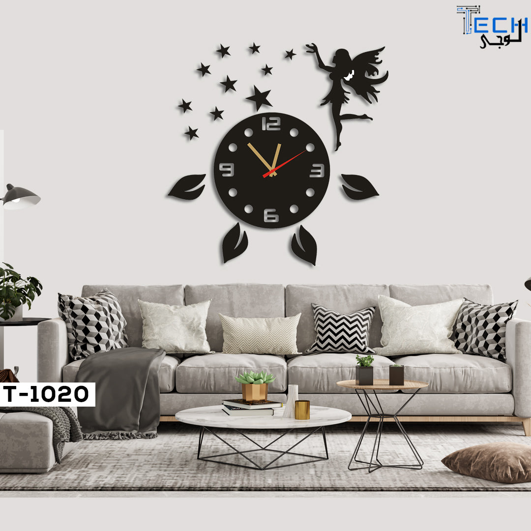 Wooden wall clock T-1020 fairy tales