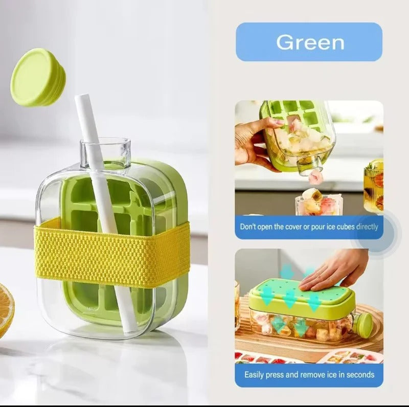 2 in 1 Ice Cube Tray Water Bottle