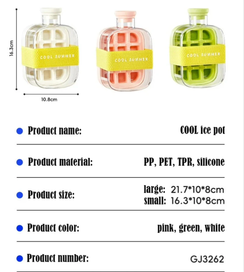 2 in 1 Ice Cube Tray Water Bottle