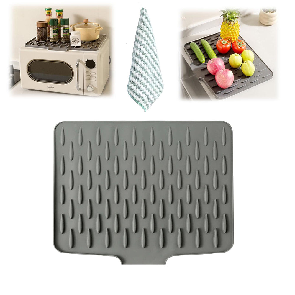 DrainDry Silicone Kitchen Mat