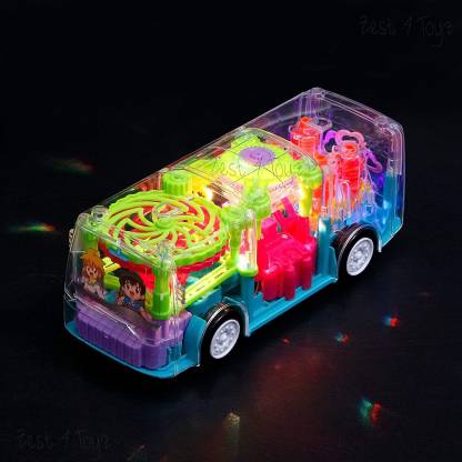 Gear Bus With LED Lights Transparent