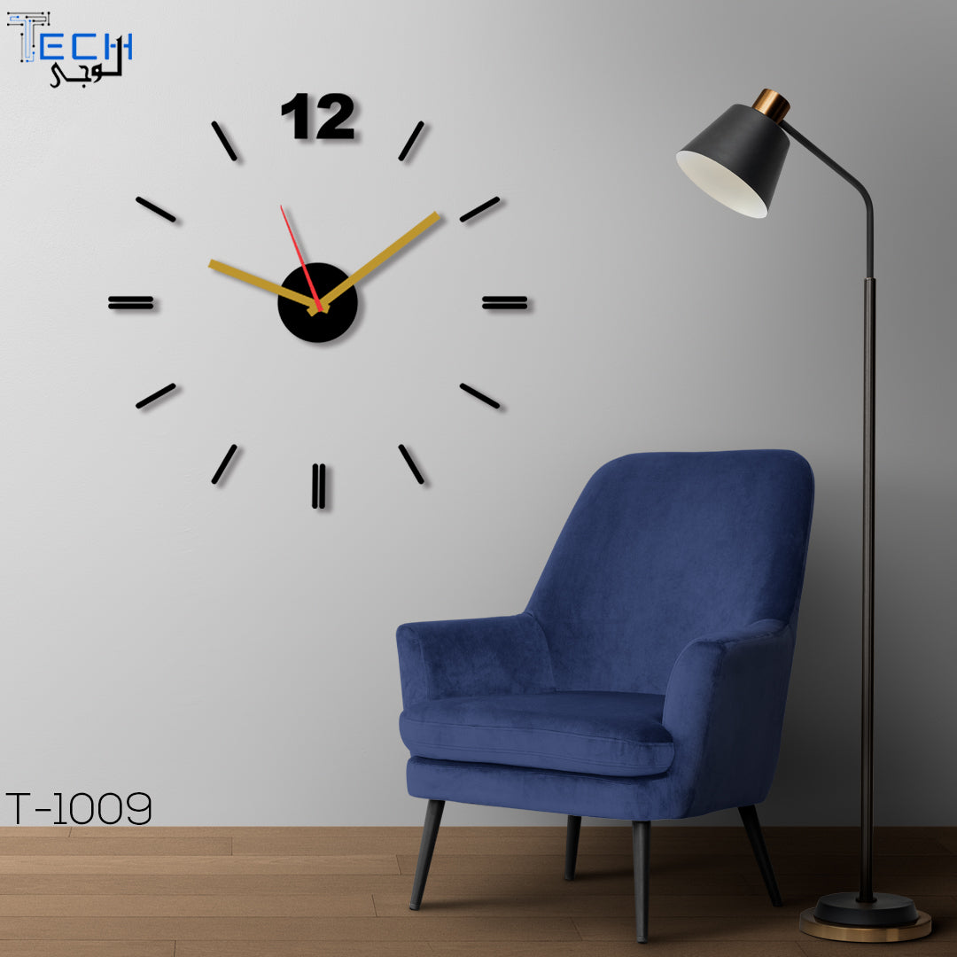 acrylic and wooden wall clock T-1009