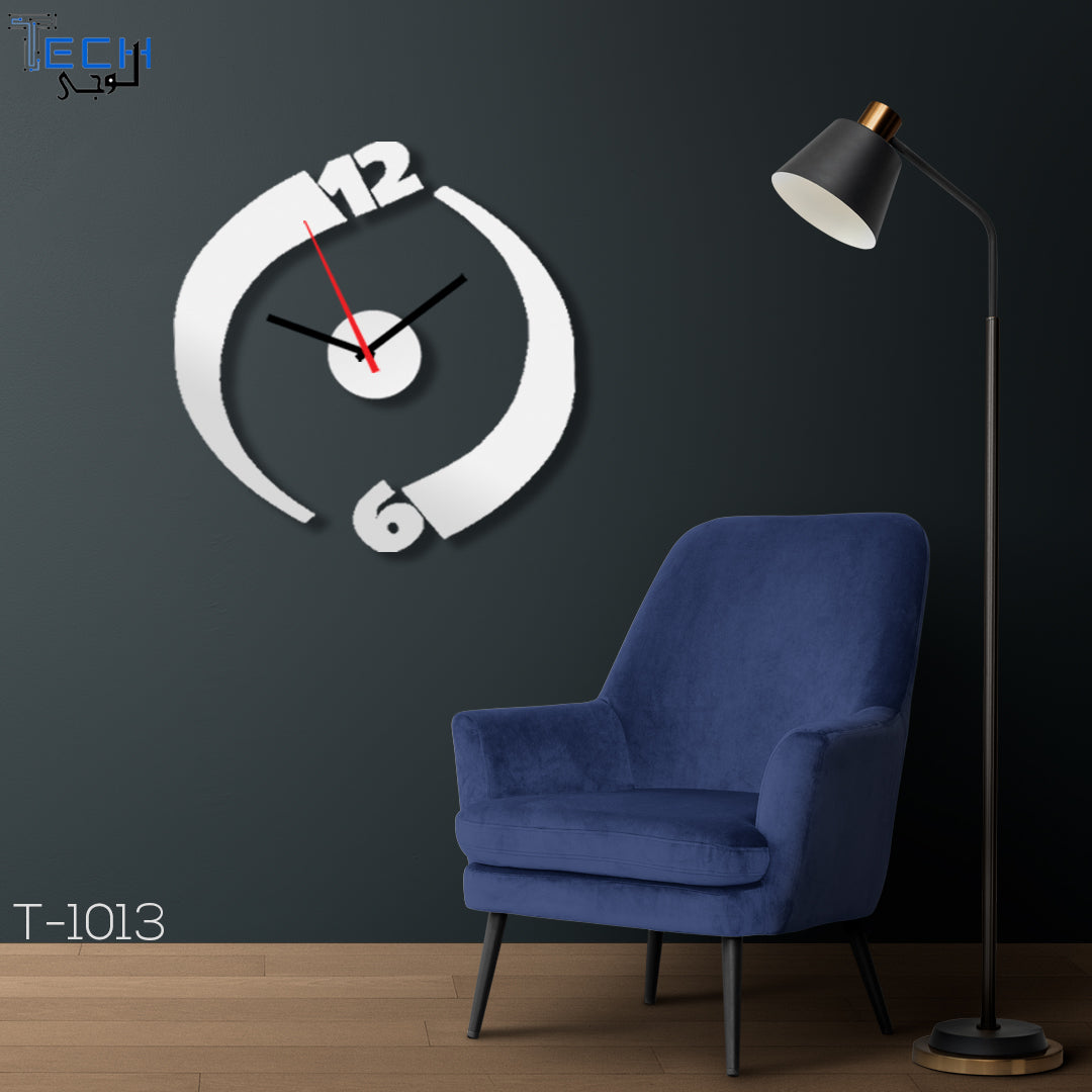 acrylic and wooden wall clock t-1013